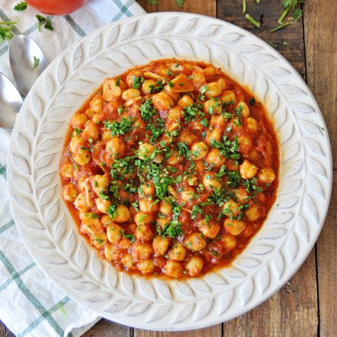Mediterranean Chickpea Stew Recipe with Olive Oil Base Recipe