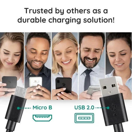Micro USB Charging Cable 10ft with Data Transfer and File Sync