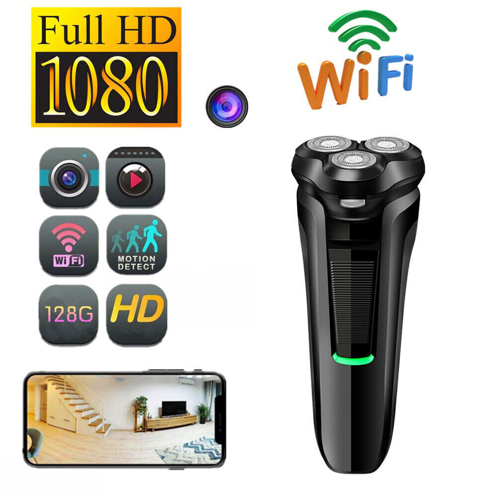 Hidden Shaver Camera 1080P with WiFi Motion Detection and Night Vision