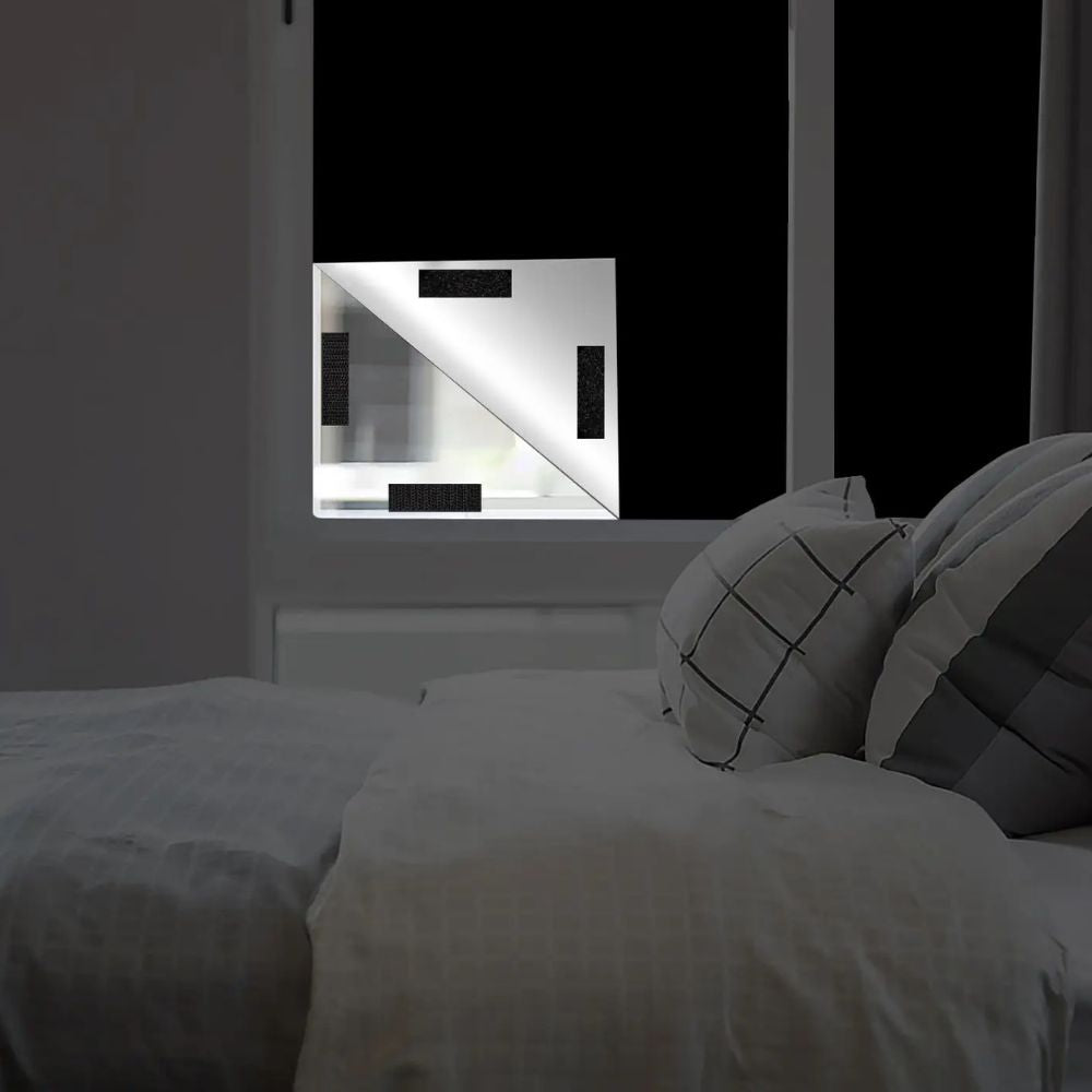 Static Cling Blackout Window Film with Heat Reflection and Noise Dampening, Trim-to-Fit