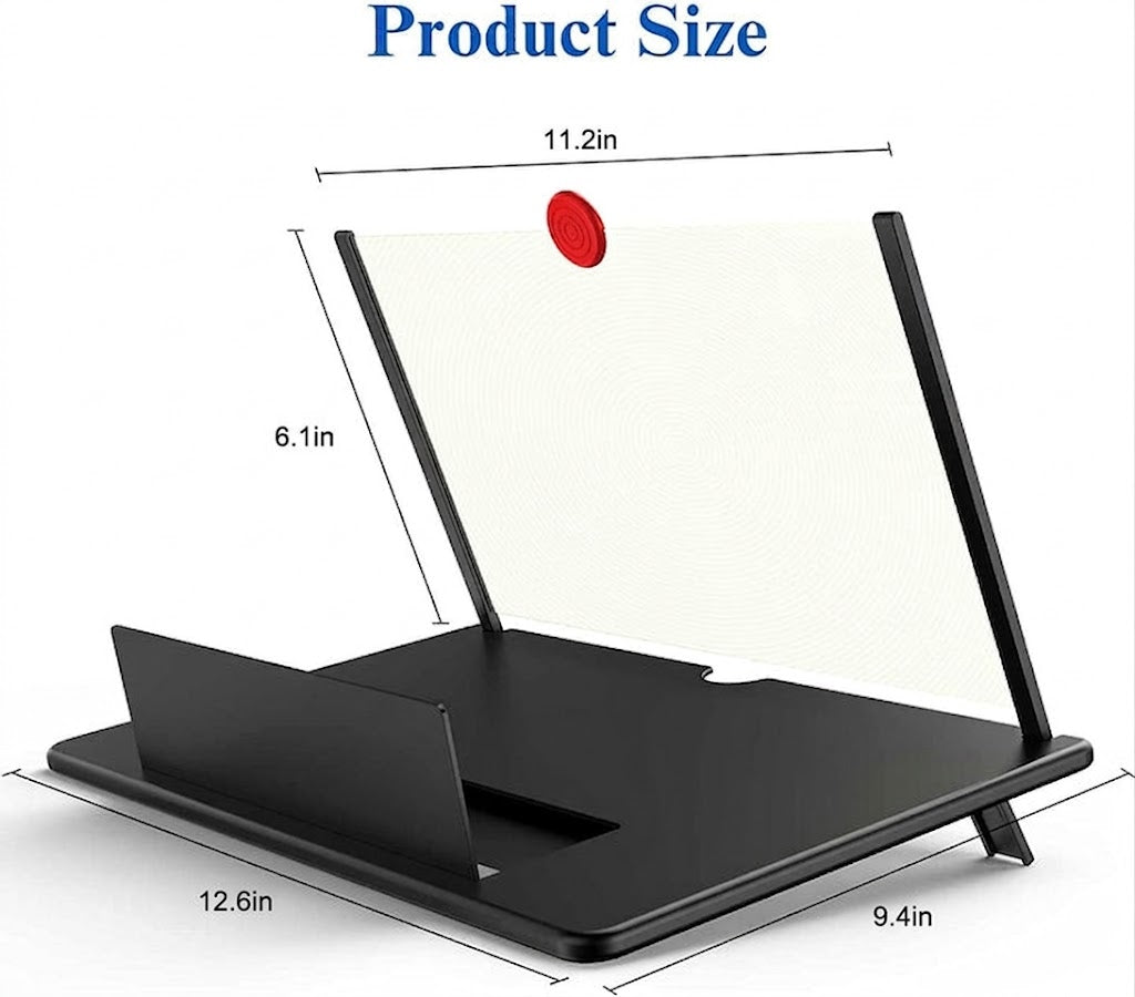 Phone Screen Magnifier 16 Inch with Fresnel Lens and Foldable Design