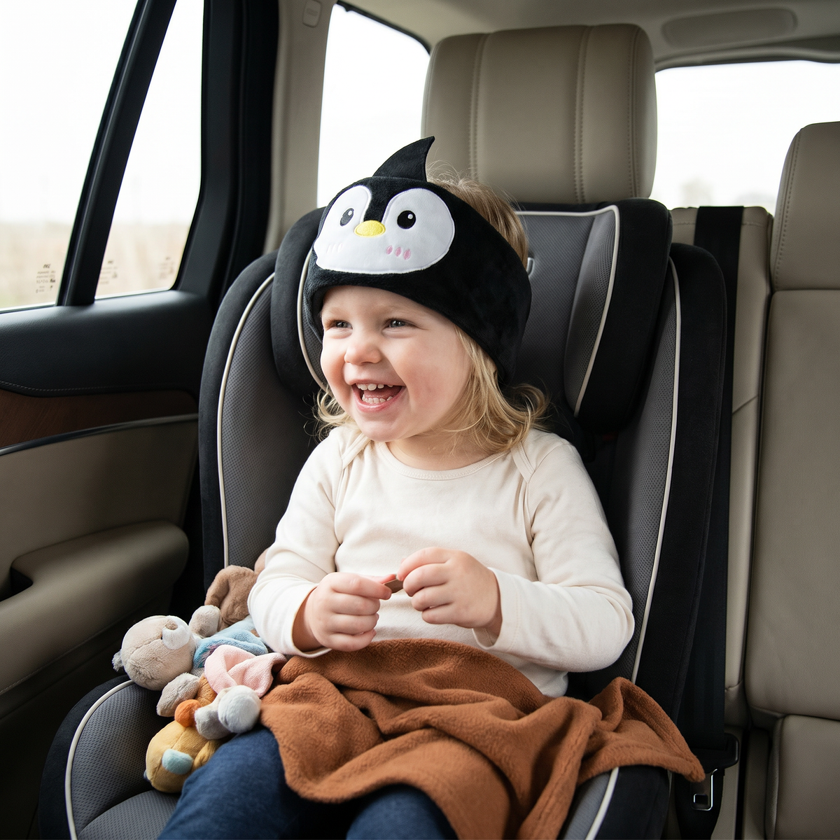 Wireless Sleep Headband with Flat Speakers and Stretchable Fabric for Travel