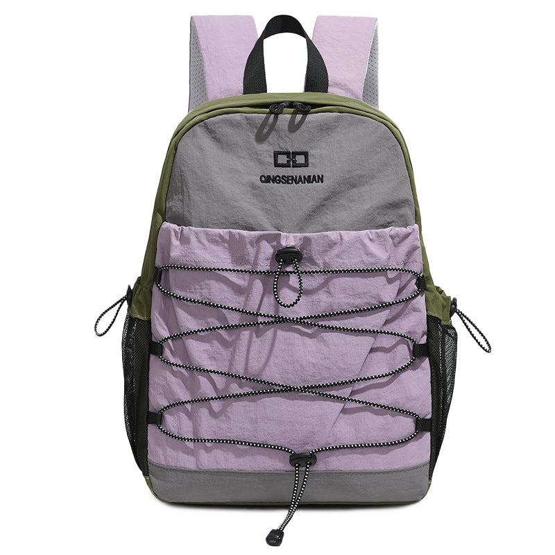 Foldable Backpack with Water Resistant Fabric and Padded Straps, Multiple Pockets