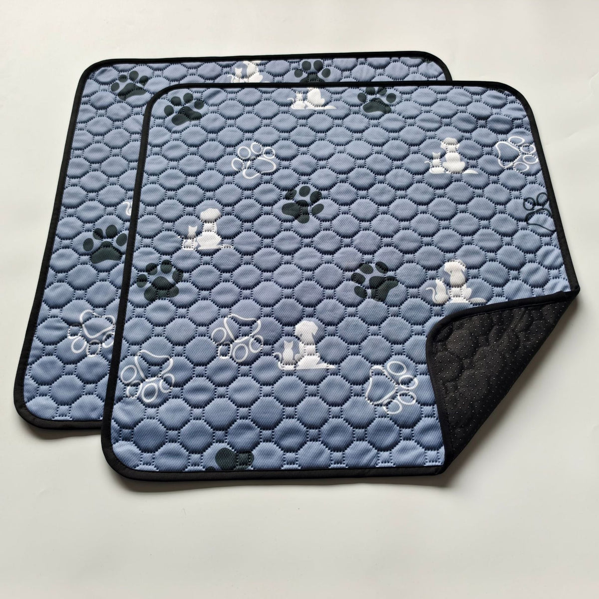 Pet Care Mat with Quilted Cushioning and Non-Slip Grip Base
