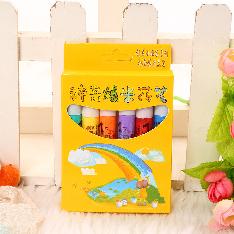 Puffy Texture Crayons with Raised Ink Formula and Washable Colors