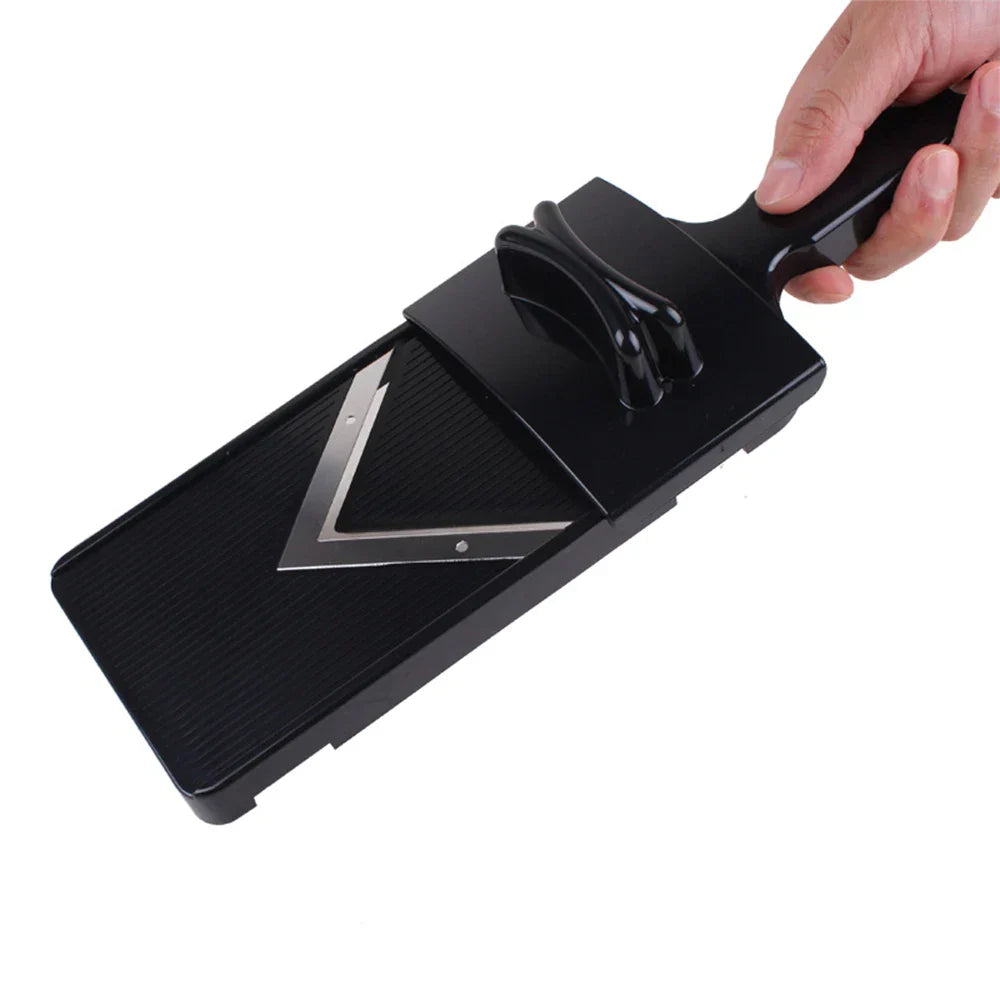 Handheld Vegetable Shredder with Dual Stainless Steel Blades and Ergonomic Grip