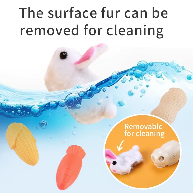 Interactive Rolling Mouse Toy with Motion Sensor and Rechargeable Battery for Cats