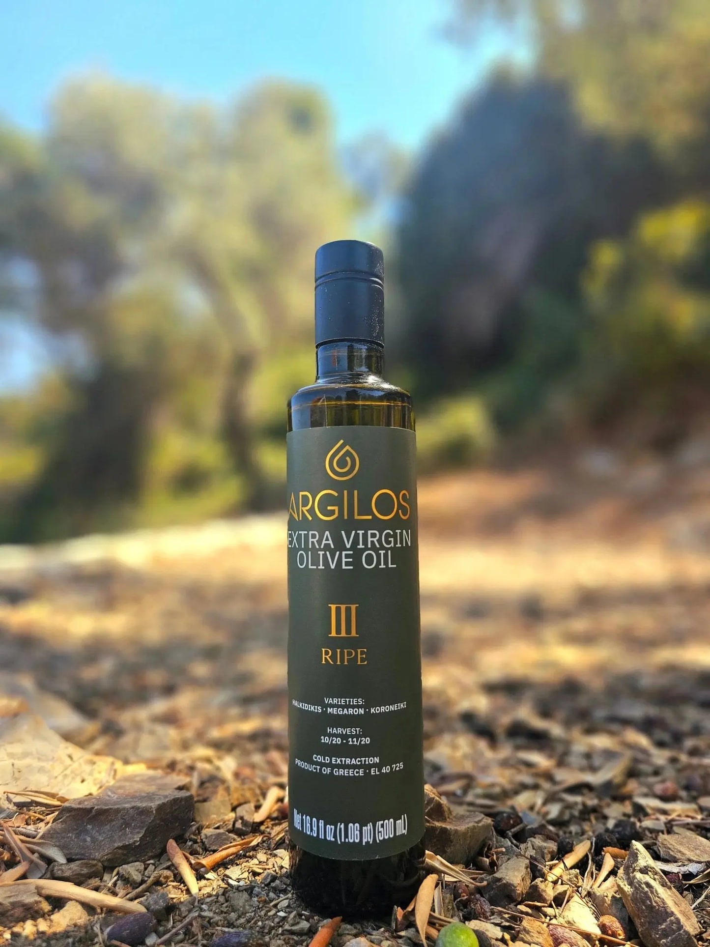 ARGILOS III RIPE Extra Virgin Olive Oil (500ml) - Nostos Goods