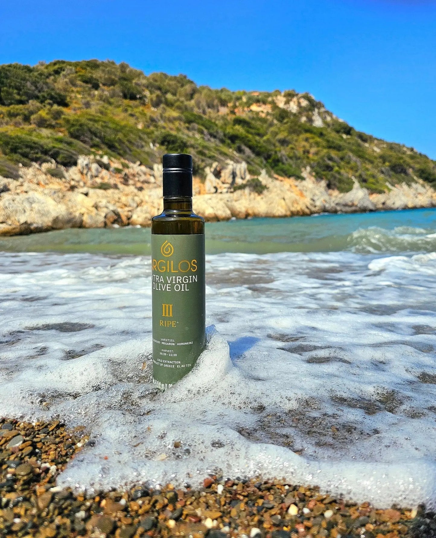 ARGILOS III RIPE Extra Virgin Olive Oil (500ml) - Nostos Goods