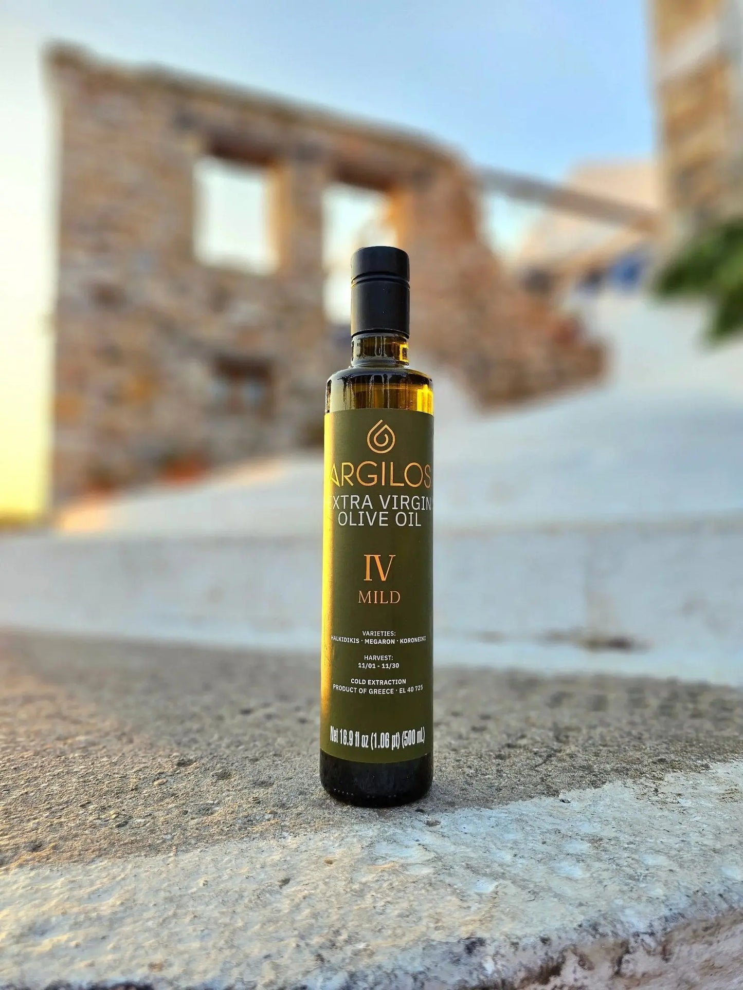 ARGILOS IV MILD Extra Virgin Olive Oil (500ml) - Nostos Goods