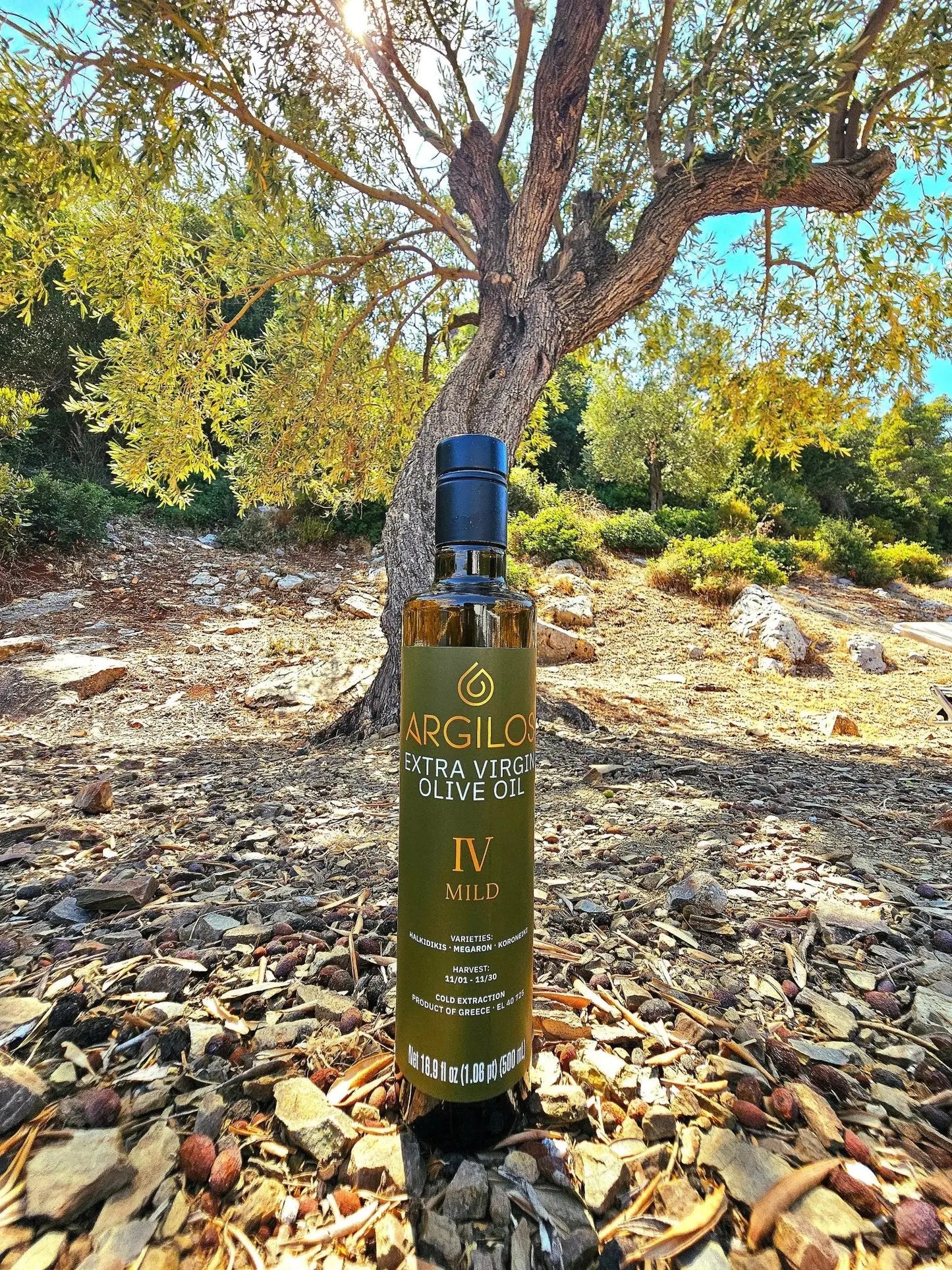 ARGILOS IV MILD Extra Virgin Olive Oil (500ml) - Nostos Goods
