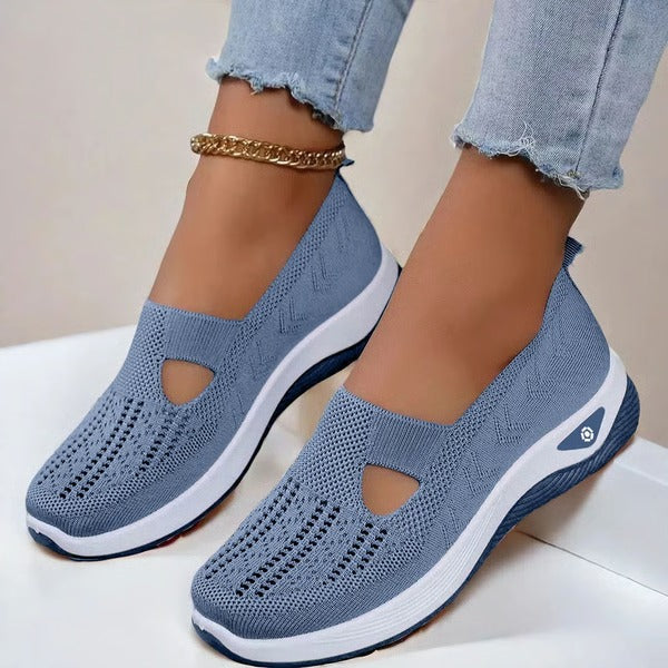 Breathable Slip On Shoes with Orthopedic Support and Cushioned Sole