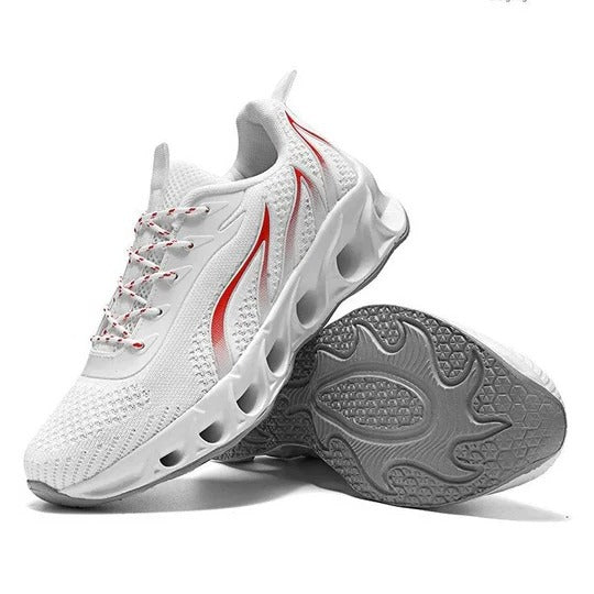 Men's Walking Shoes with Rounded Toe Box and Slip Resistant Sole