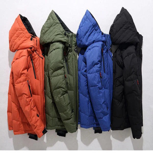 Insulated Winter Coat with Removable Hood and Full Zip Closure