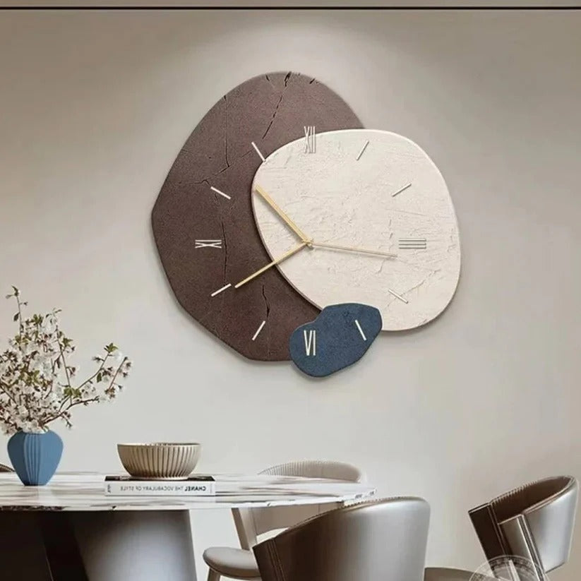 Handmade Wood Wall Clock with Warm LED Edge Lighting and Silent Quartz Movement