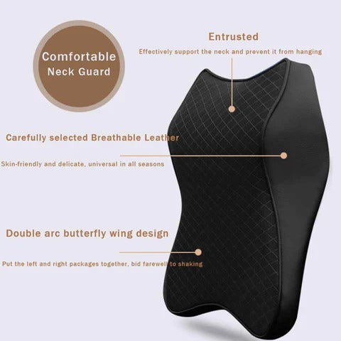 Contoured Neck Support Cushion with Removable Cover and Breathable Design