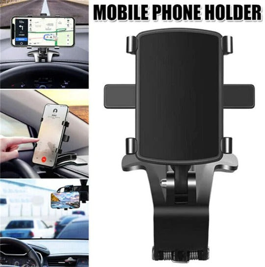 Smartphone Car Mount with 360-Degree Rotation and 180-Degree Tilt, Multi-Mount