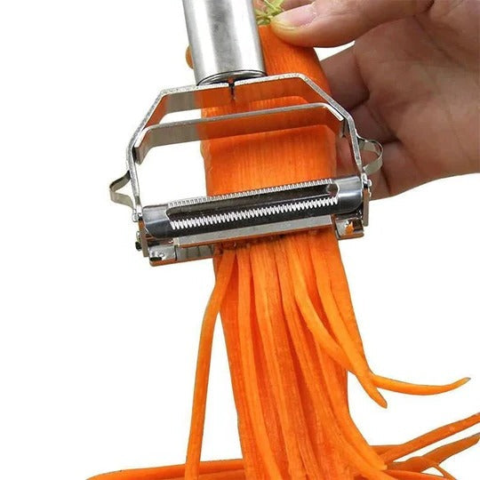 Dual Blade Vegetable Peeler with Julienne Cutter for Kitchen Prep