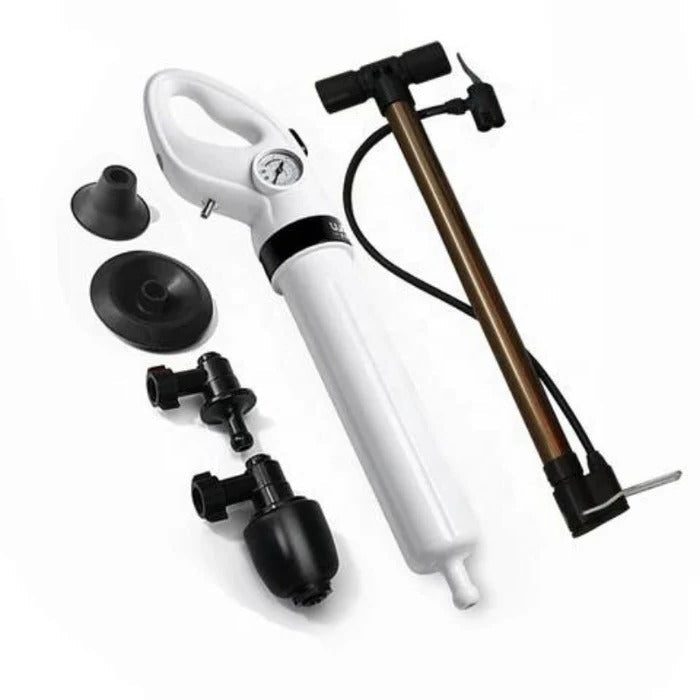Air Pressure Drain Unblocker with Manual Pump for Toilets and Sinks