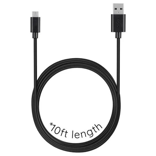 Micro USB Cable 10ft with Charging and Data Transfer