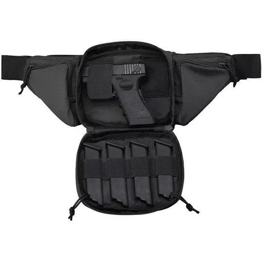 Concealed Carry Waist Pack with Multiple Storage Pockets and Adjustable Strap