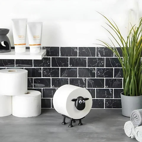 Toilet Paper Roll Holder with Sheep Design, 3-Pack for Bathrooms and Storage
