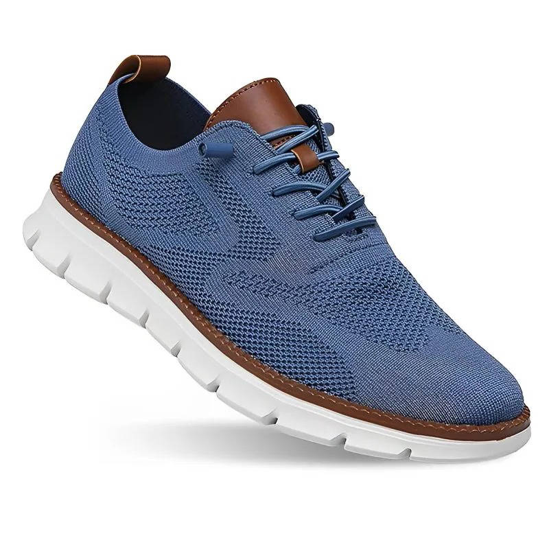 Knit Slip-On Shoes with Wide Toe Box and Cushioned Insole, Breathable