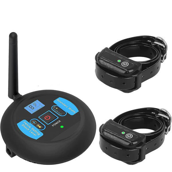 Wireless Dog Training Collar with Remote Boundary Control and Static Correction, 656ft Range