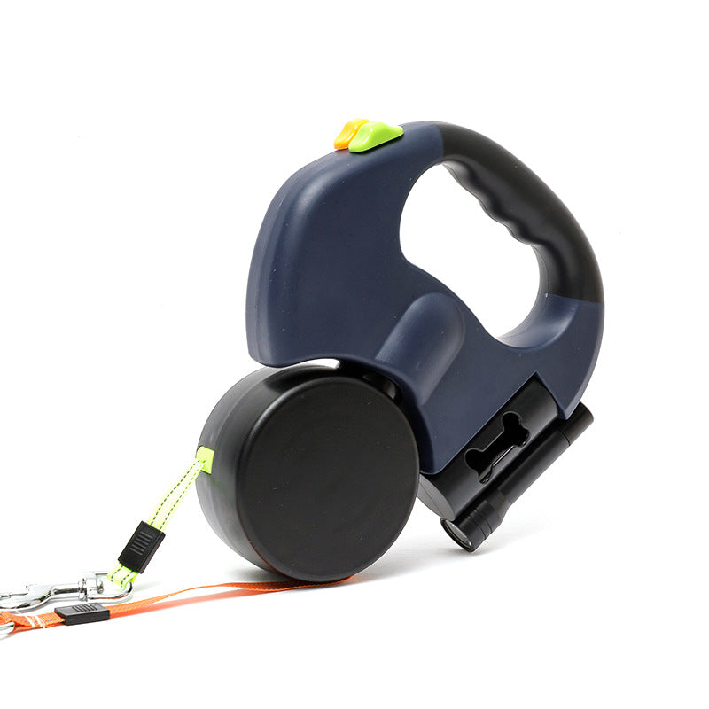 Dual Dog Leash with Rotating Swivel Joint and Padded Handle for Medium-Large Dogs