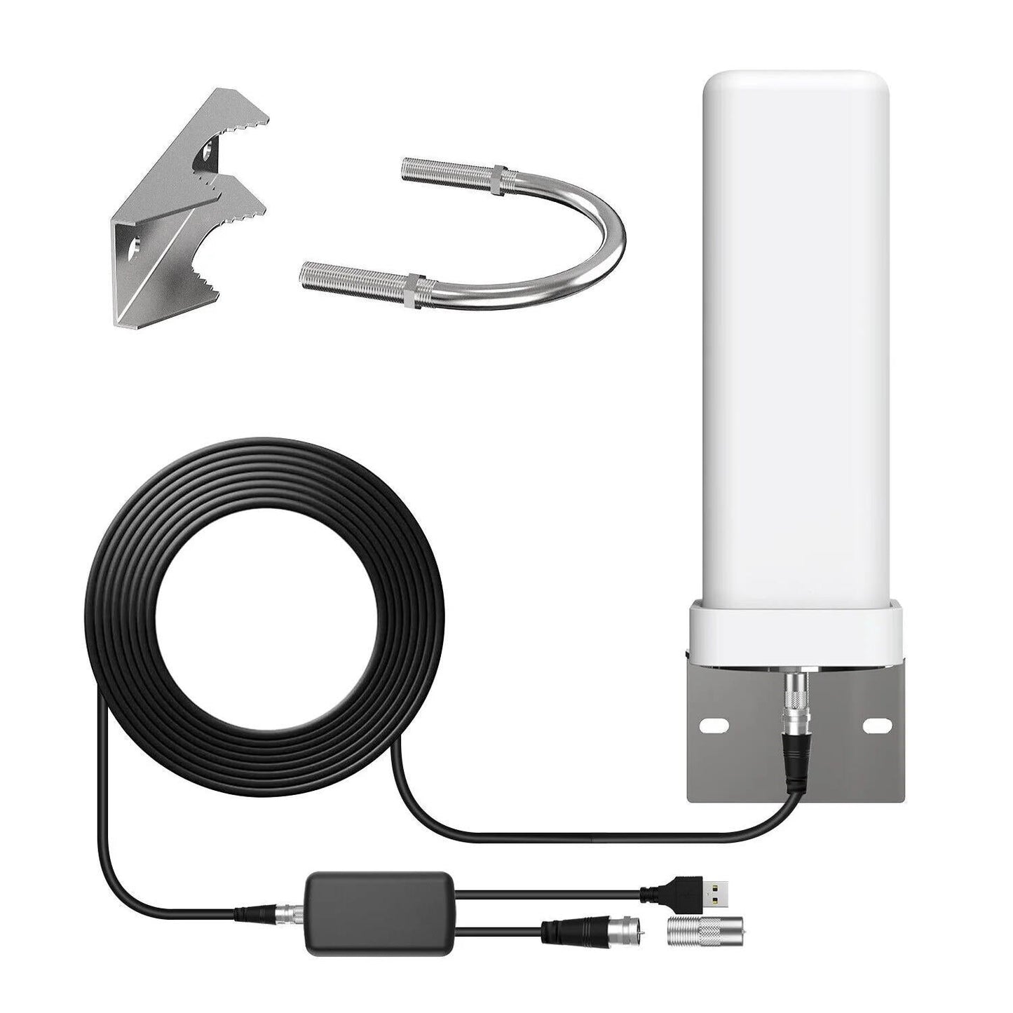 Outdoor HDTV Antenna with 460 Mile Range and 360 Degree Reception, Amplified Signal