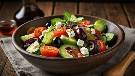 Authentic Horiatiki (Greek Village Salad) with Capers