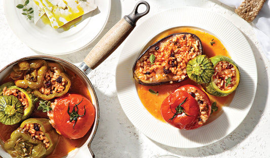 Gemista (Greek Stuffed Vegetables with Argilos EVOO) - Nostos Goods