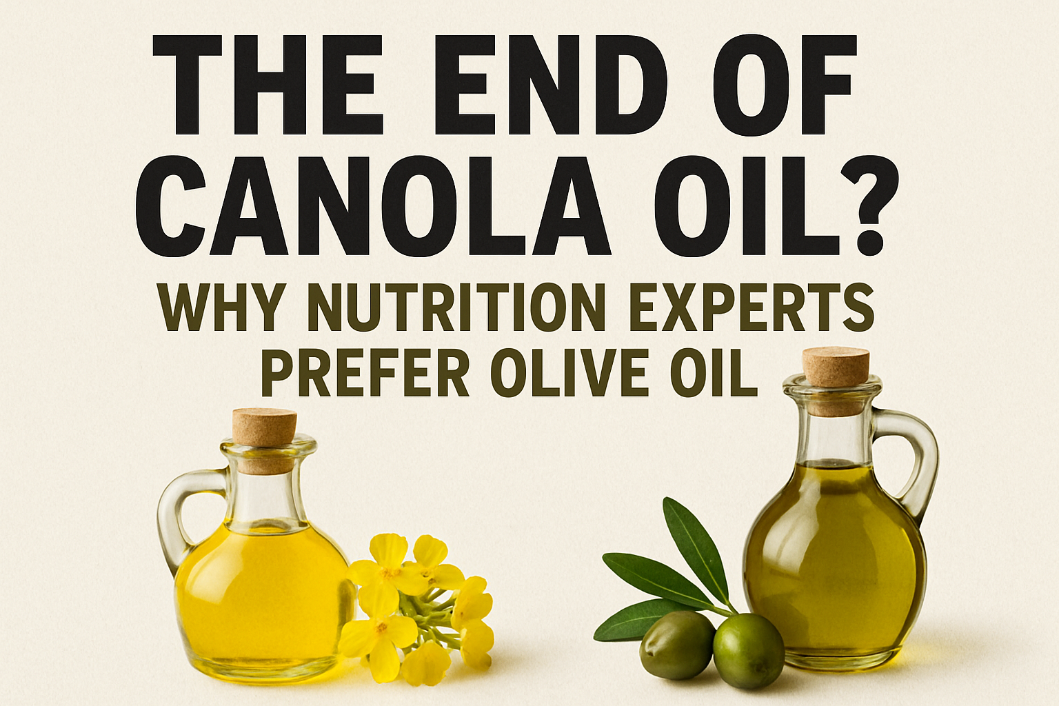 The End of Canola Oil? Why Nutrition Experts Prefer Olive Oil