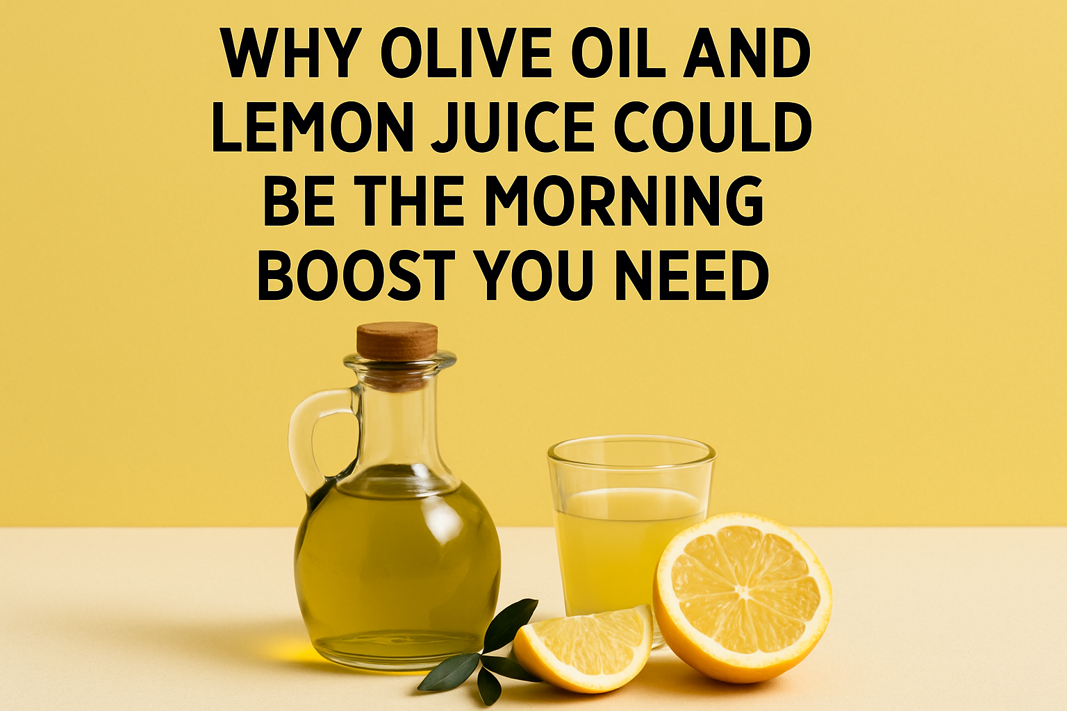 Why Olive Oil and Lemon Juice Could Be the Morning Boost You Need