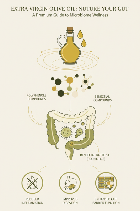 How Extra Virgin Olive Oil Supports a Healthy Gut Microbiome