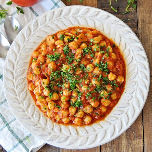 Mediterranean Chickpea Stew Recipe with Olive Oil Base Recipe