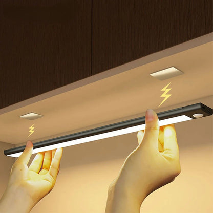 Motion Sensor Cabinet Light with Magnetic Mount and Adjustable Color Temperature, 9mm Slim