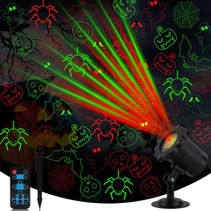Outdoor Laser Projector Light with RF Remote and Timer for Holiday Decorations