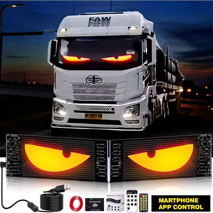 Car Window LED Light Panel with App Control and Remote, Music Sync