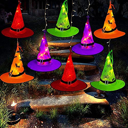 Witch Hat String Lights with 104 Warm White LEDs and 8 Lighting Modes, 44ft