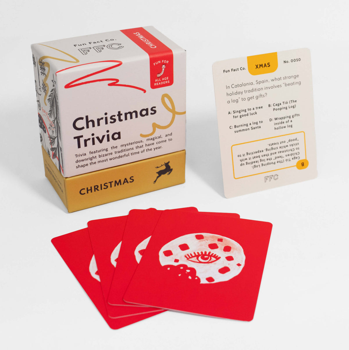 Holiday Trivia Card Deck with Global Christmas Facts and Multiple Question Formats