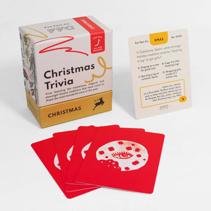 Holiday Trivia Card Deck with Global Christmas Facts and Multiple Question Formats