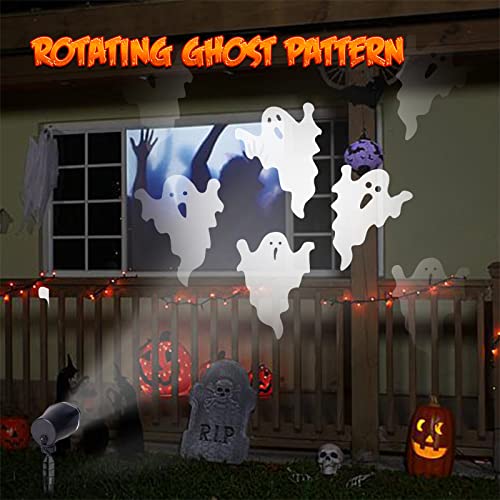 Moving Ghost LED Projector with 360-Degree Rotation and Weather Protection