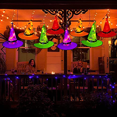 Witch Hat String Lights with 104 Warm White LEDs and 8 Lighting Modes, 44ft