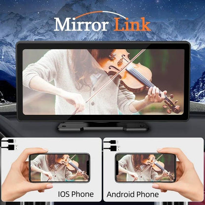 Touch Screen Car Stereo with Wireless Phone Pairing and Backup Camera, Voice Control