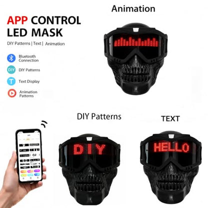 App Controlled Animated LED Mask with Drawing Tools and Text Scrolling