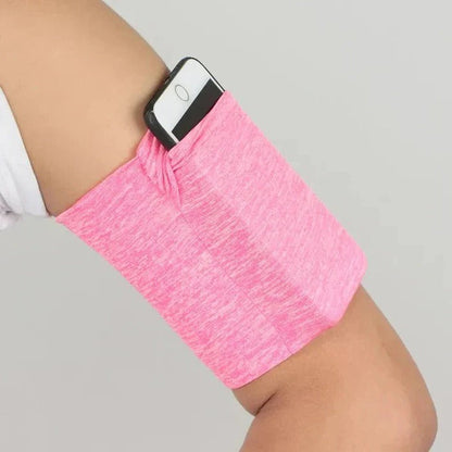 Elastic Arm Sleeve Phone Holder with Zipper Pocket for Running and Workout