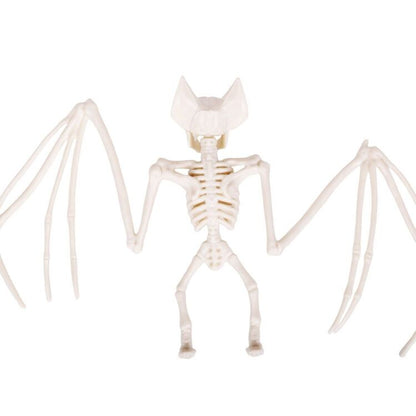 Skeleton Bat Decoration with Spread Wings and Detailed Bone Frame