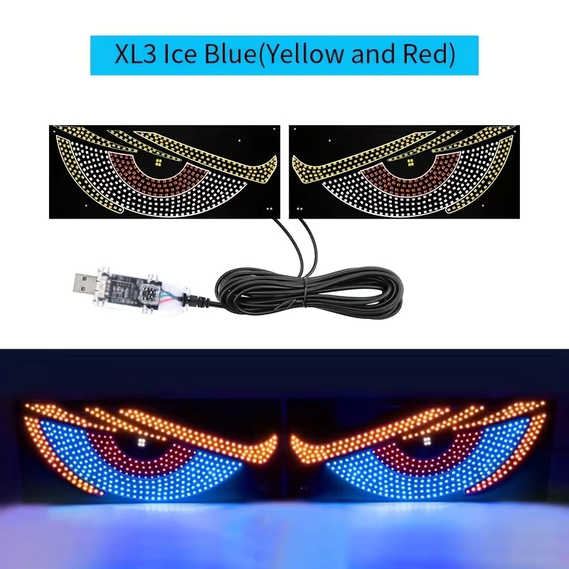 Car Window LED Light Panel with App Control and Remote, Music Sync