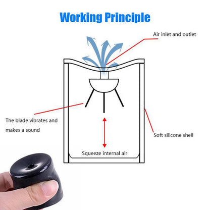 Squeeze Prank Toy with Air Compression Sound Effects and Rubber Construction